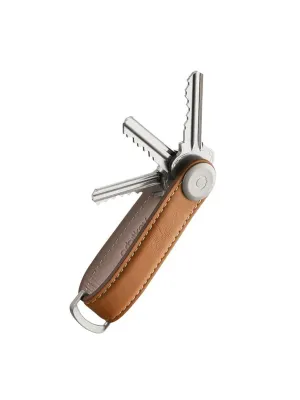 Orbitkey Leather Key Organiser Tan White