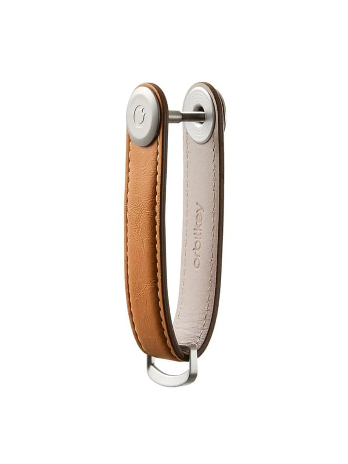 Orbitkey Leather Key Organiser Tan White