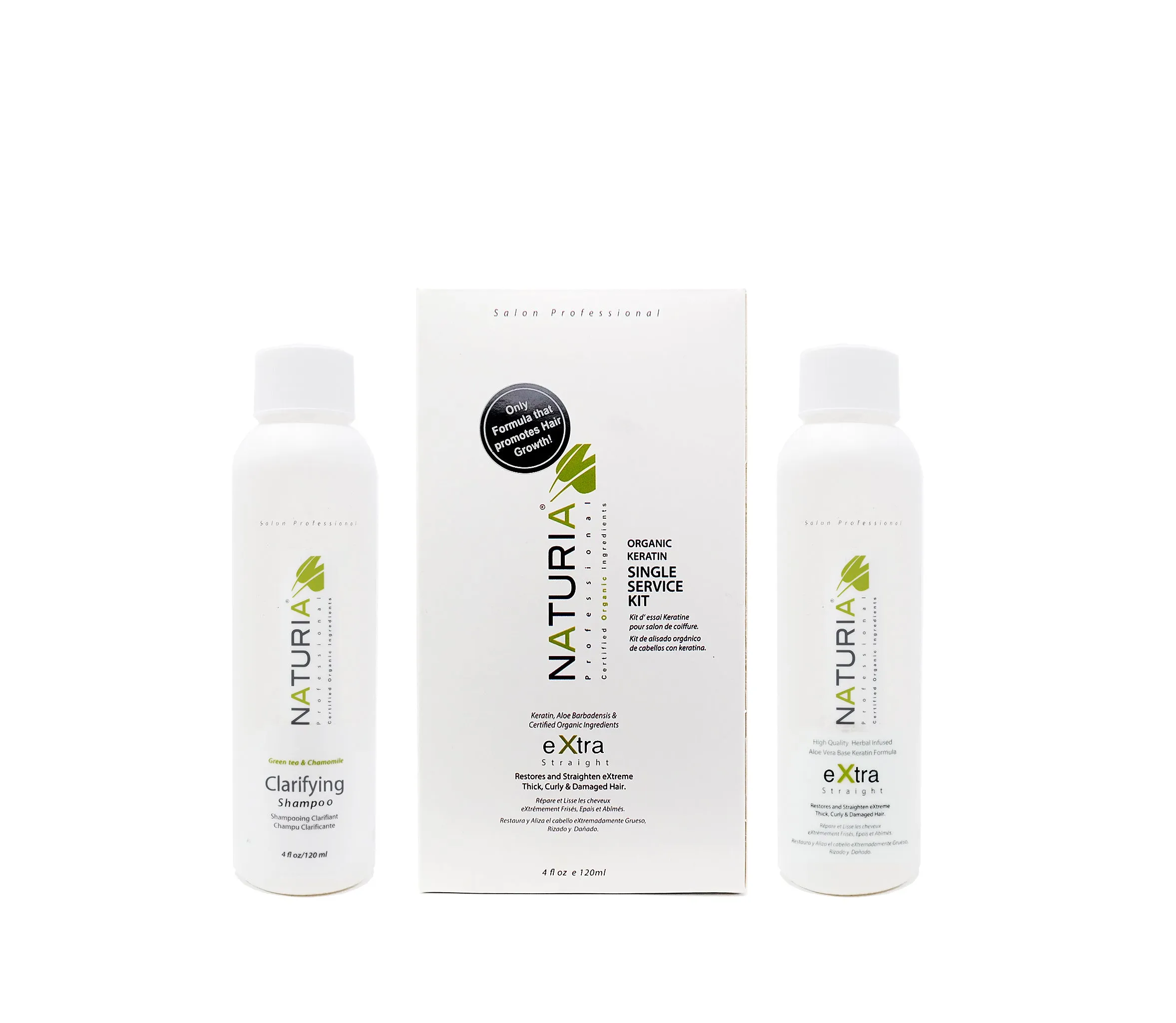 Organic Keratin eXtra Straightening Hair Treatment Tryout Kit