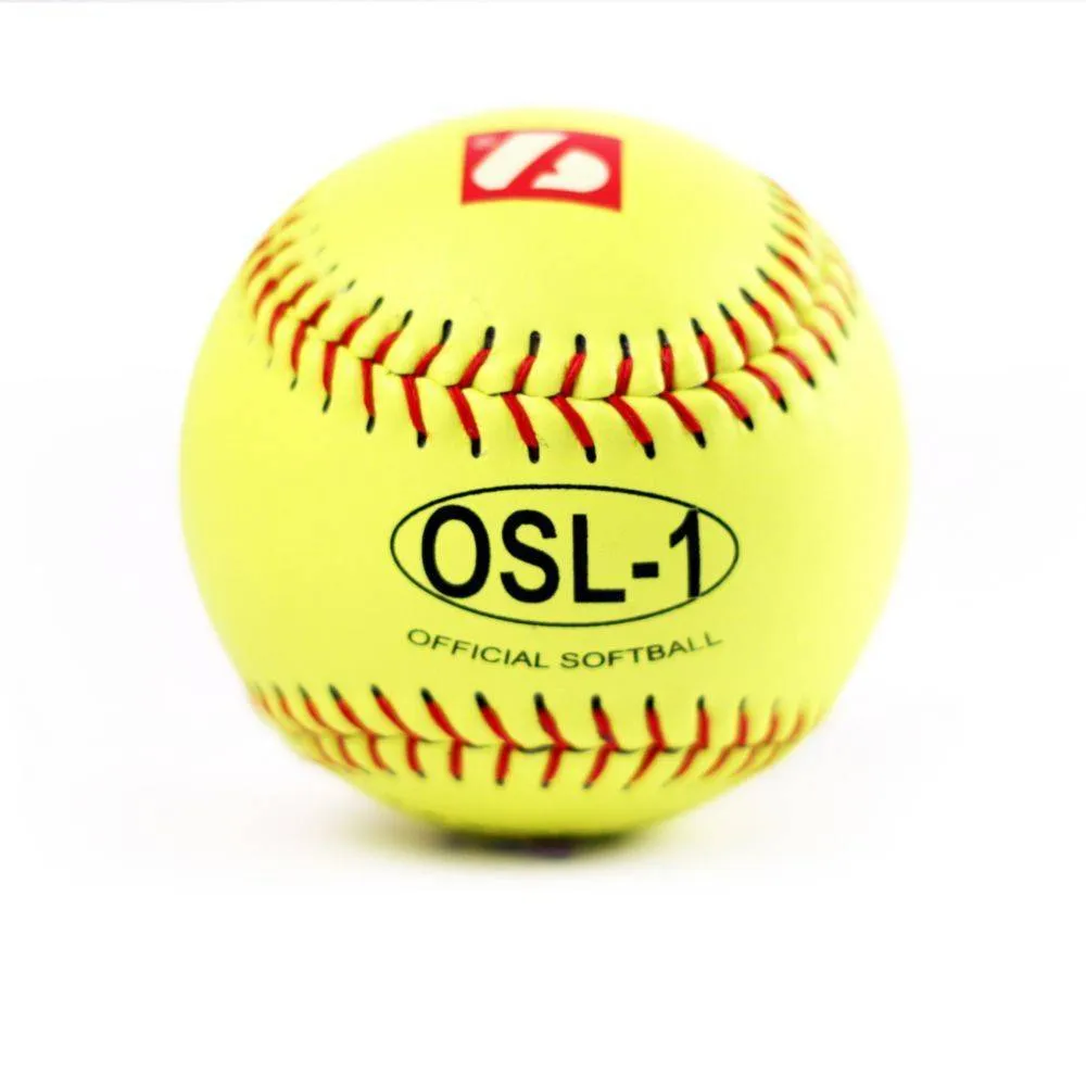 OSL-1 High competition softball, size 12", yellow, 1 dozen