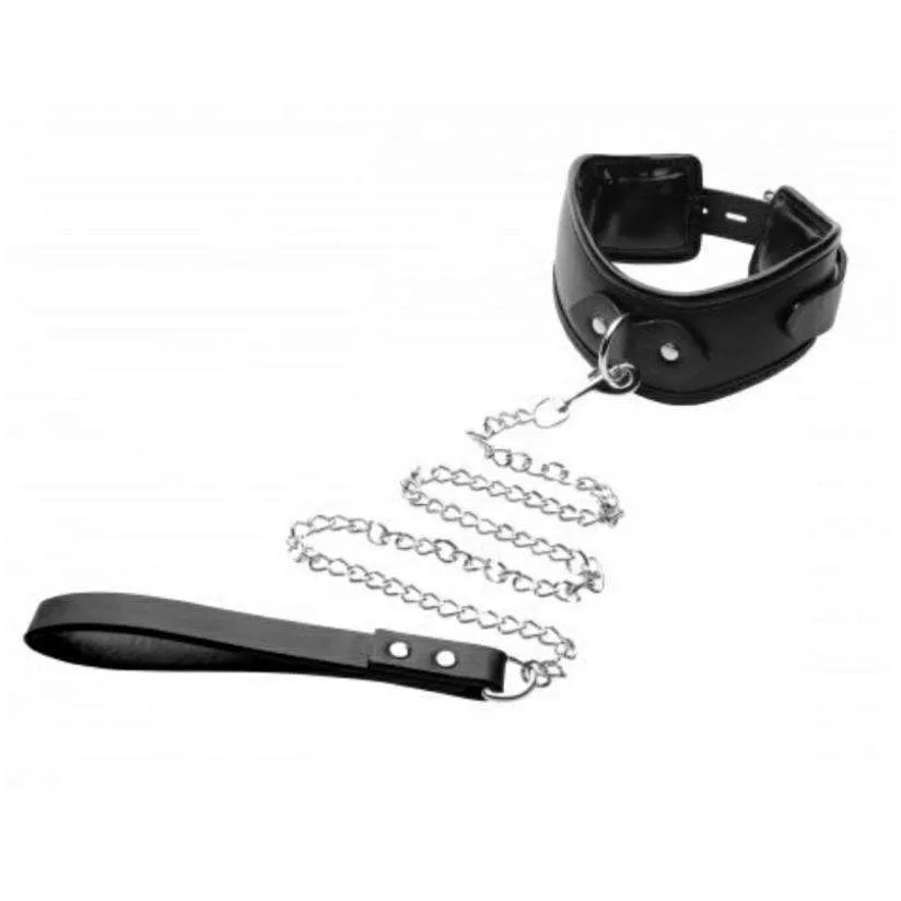 Padded Locking Posture Collar with Leash
