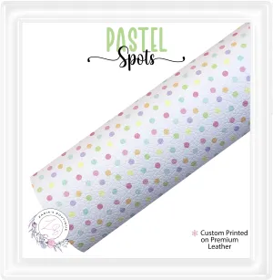 ⋅ Pastel Spots ⋅ Premium Custom Vegan Faux Leather