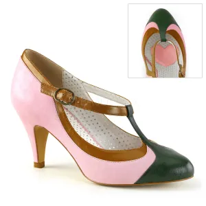 PEACH-03  BabyPink Multi Faux Leather