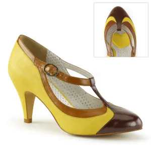 PEACH-03  Yellow Multi Faux Leather