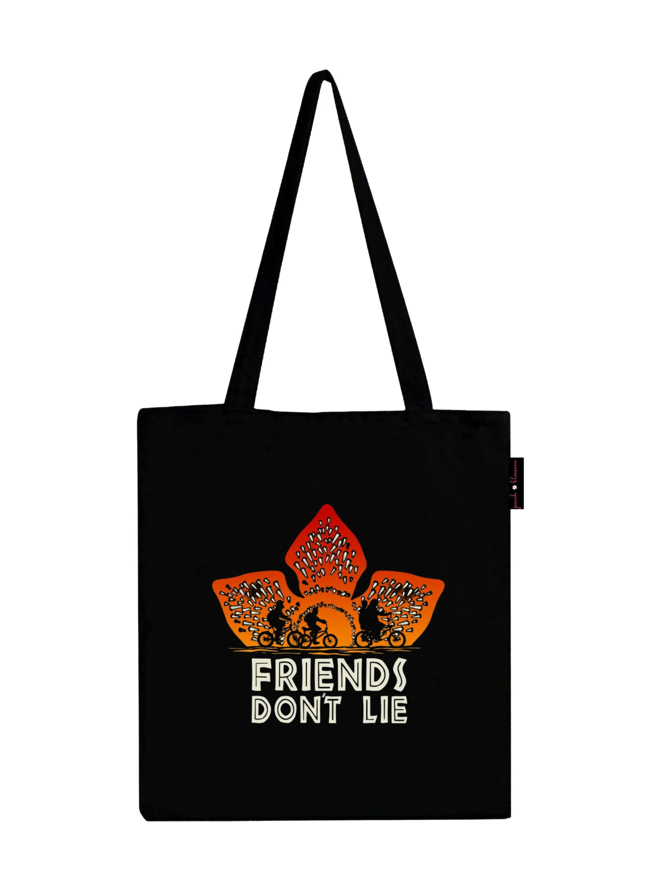 Peach Blossom Women's Cotton Printed Tote Bag With Zipper and Pouch | Pack Of 2 Combo
