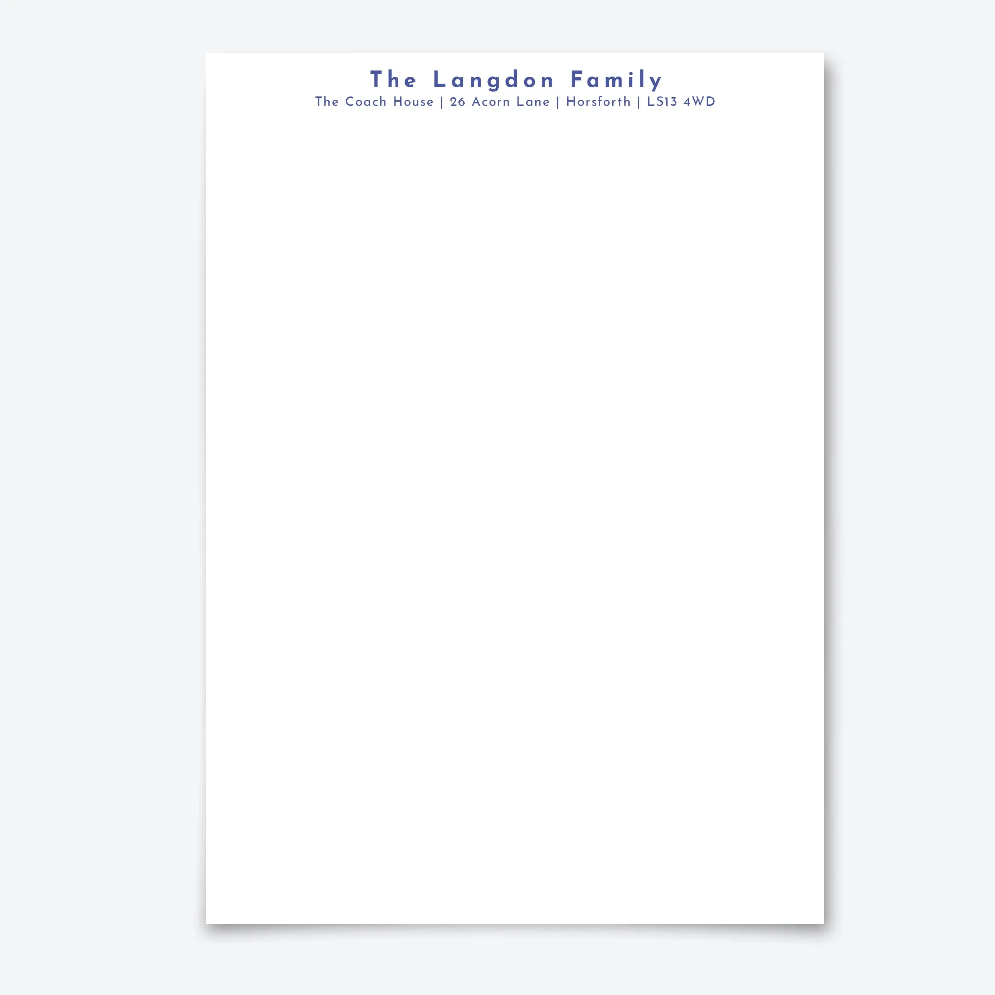 Personalised Letter Writing Stationery Set with Organiser - 'Cardiff''