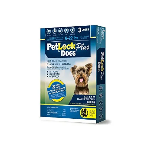 PetLock Plus Security Flea & Tick Dog Supply, 3 Dose - select