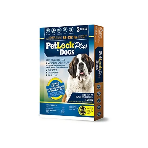 PetLock Plus Security Flea & Tick Dog Supply, 3 Dose - select