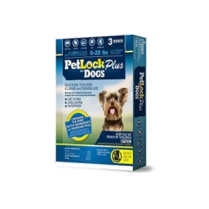 PetLock Plus Security Flea & Tick Dog Supply, 3 Dose - select