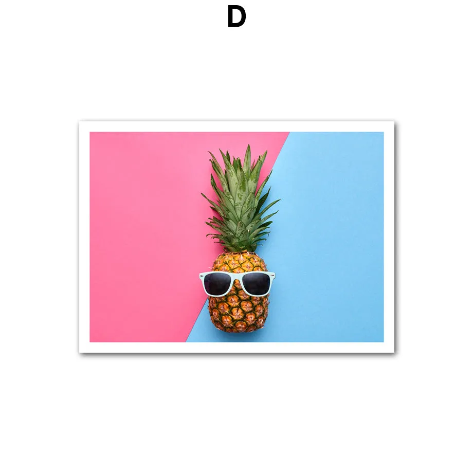 Pineapple Cactus Succulent Plants Wall Art
