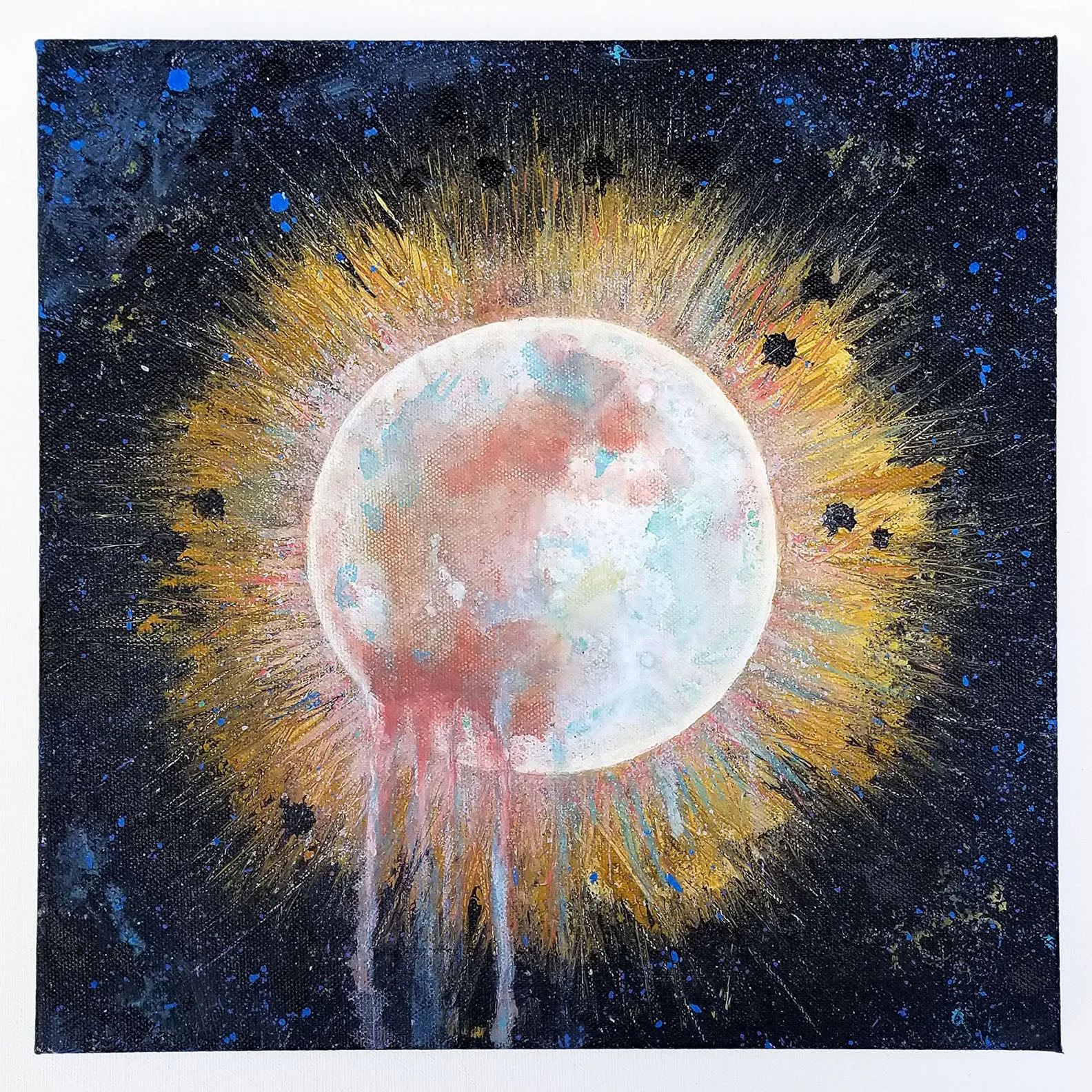 Pink Moon Original Canvas