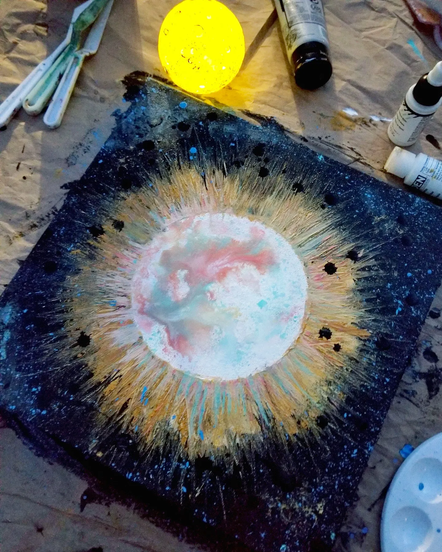 Pink Moon Original Canvas