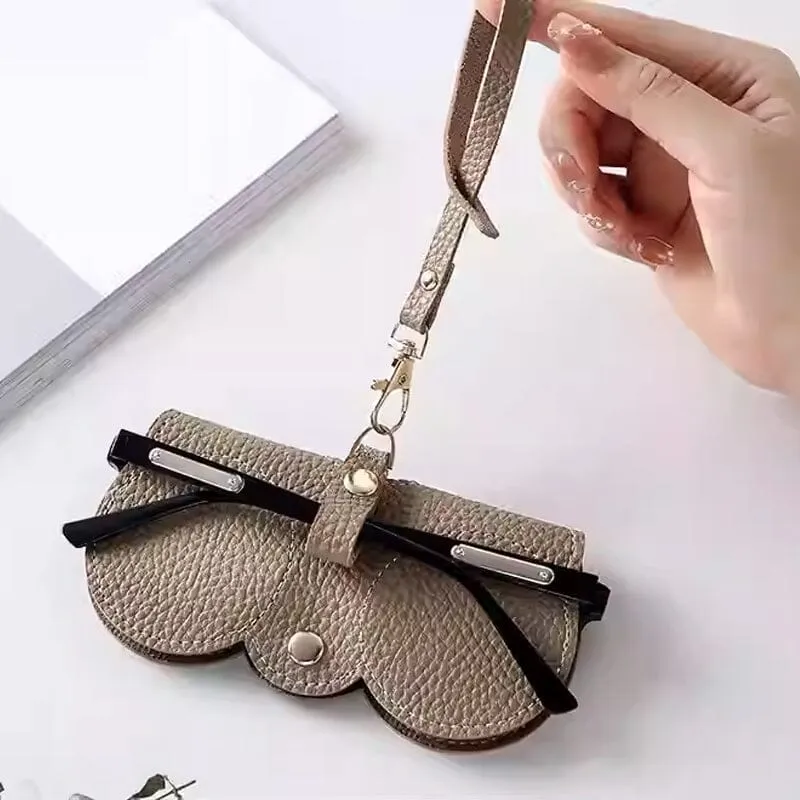 Portable Sunglasses Storage Case, Soft Leather Sunglasses Bag