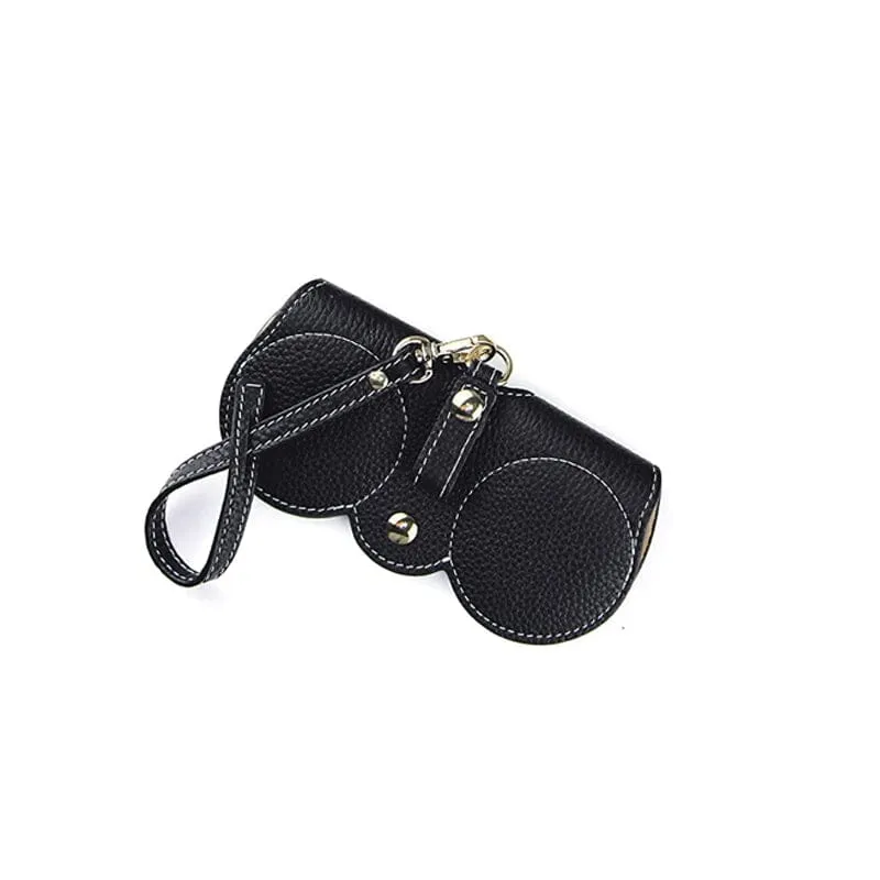 Portable Sunglasses Storage Case, Soft Leather Sunglasses Bag
