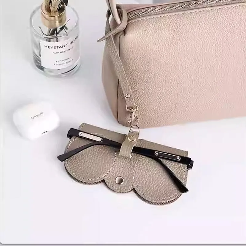 Portable Sunglasses Storage Case, Soft Leather Sunglasses Bag