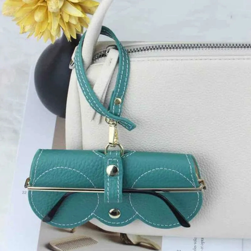 Portable Sunglasses Storage Case, Soft Leather Sunglasses Bag
