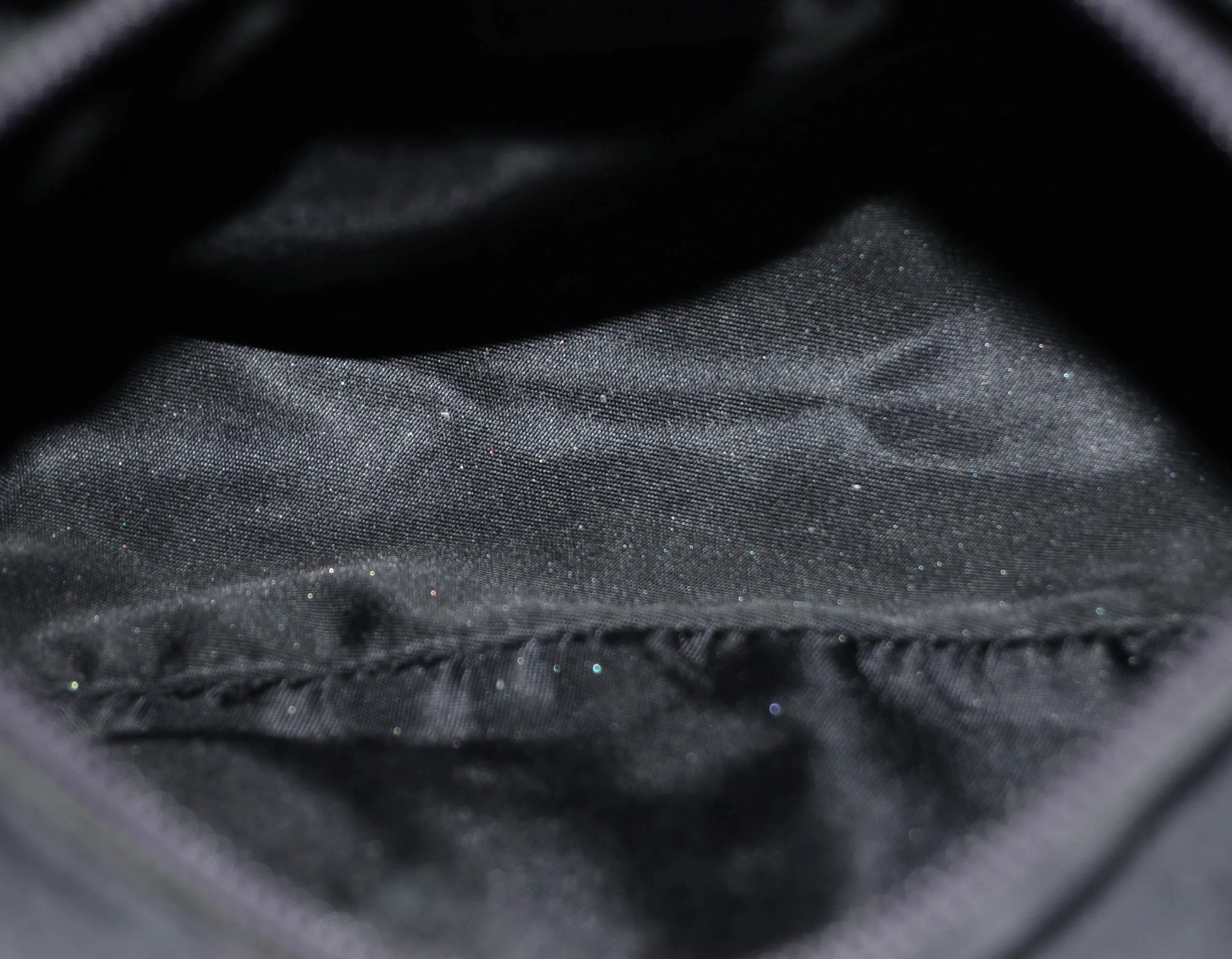 Prada Vintage Dark Purple Nylon Zip Top Baguette Bag