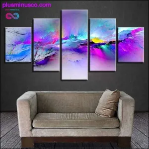 Print Posters Modern Wall Art Frame 5 Pieces Color Abstract