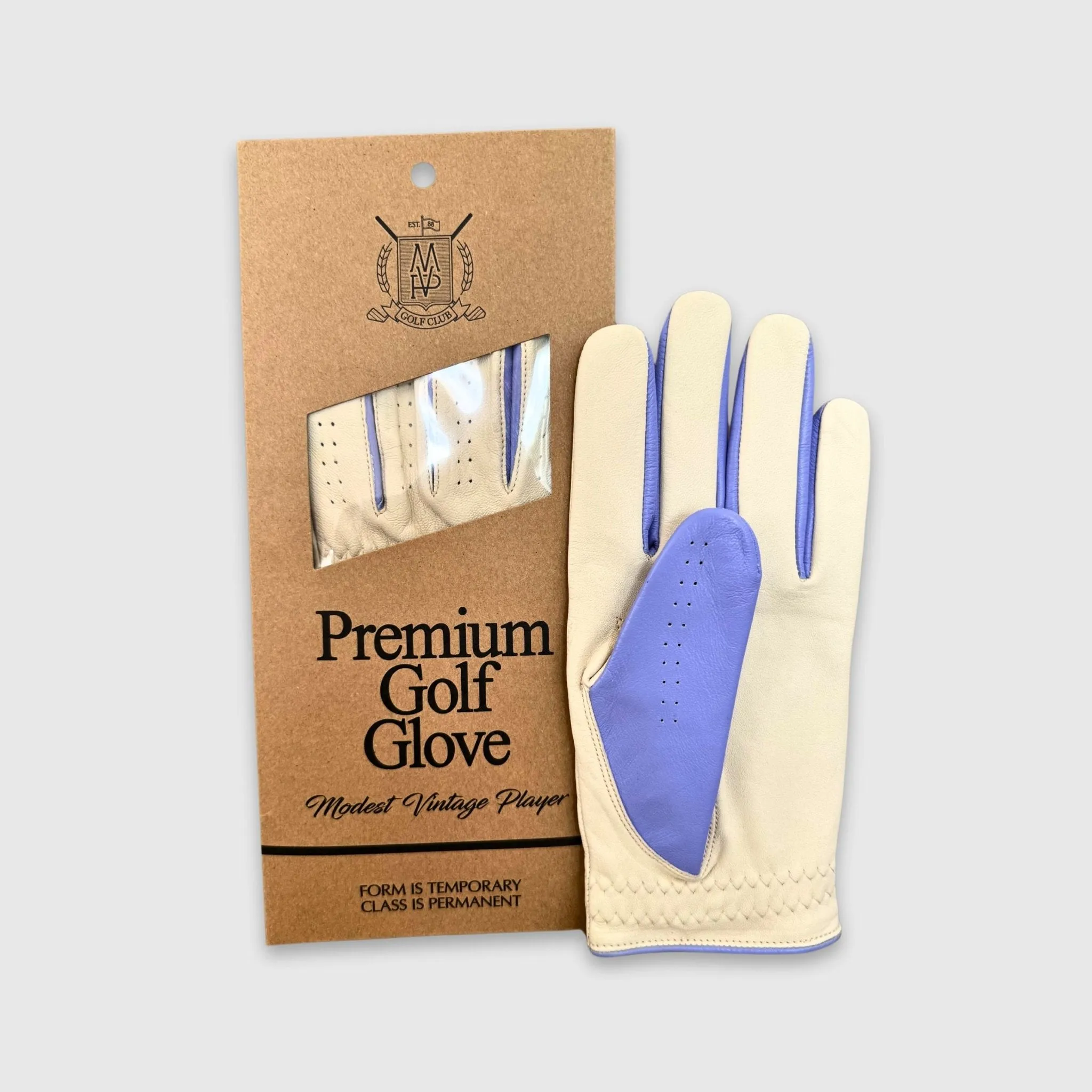 PRO Pastel Cabretta Leather Golf Gloves - Purple & Pink (2 Pack)