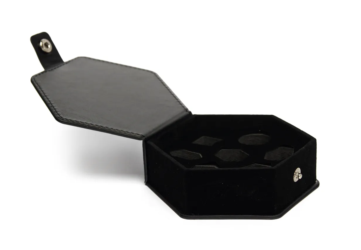 PU Leather Dice Case | Black