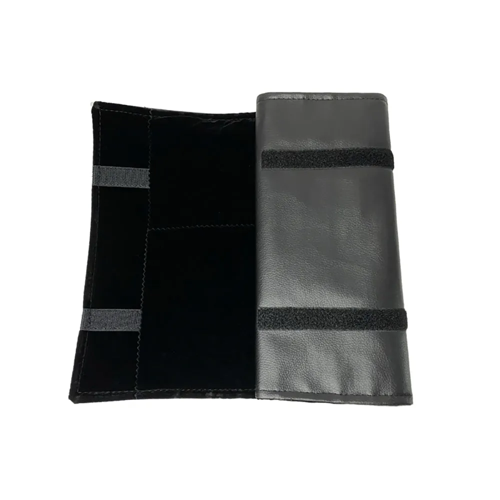 PU Leather Necklace Jewelry Travel Roll Wrap Rolls Wraps Organizer Storage Jewelry Display