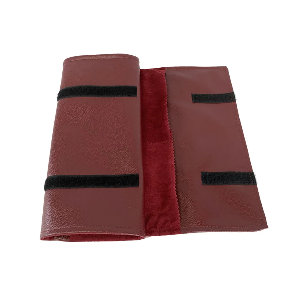 PU Leather Necklace Jewelry Travel Roll Wrap Rolls Wraps Organizer Storage Jewelry Display