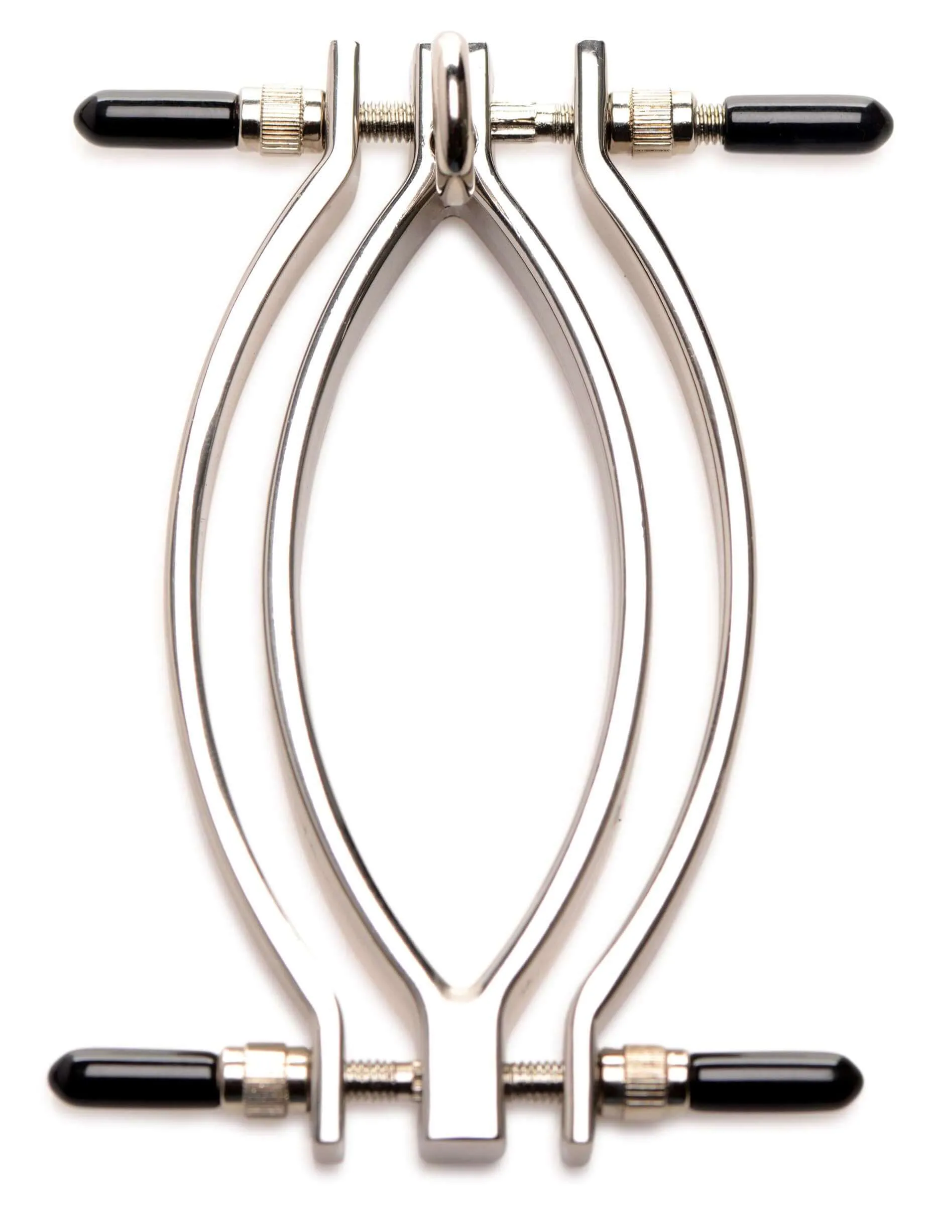 Pussy Tugger Adjustable Pussy Clamp With Leash -  Silver