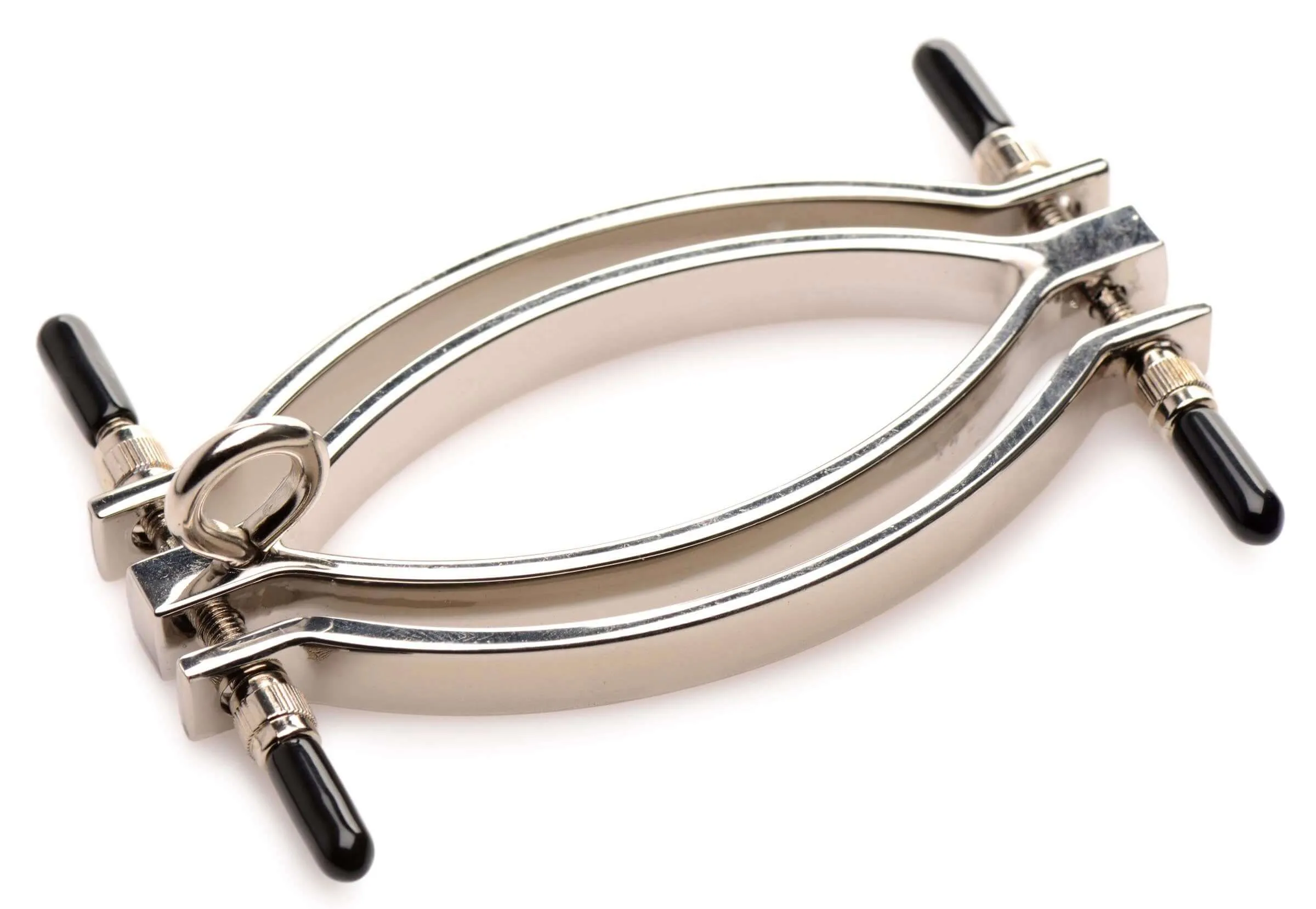 Pussy Tugger Adjustable Pussy Clamp With Leash -  Silver