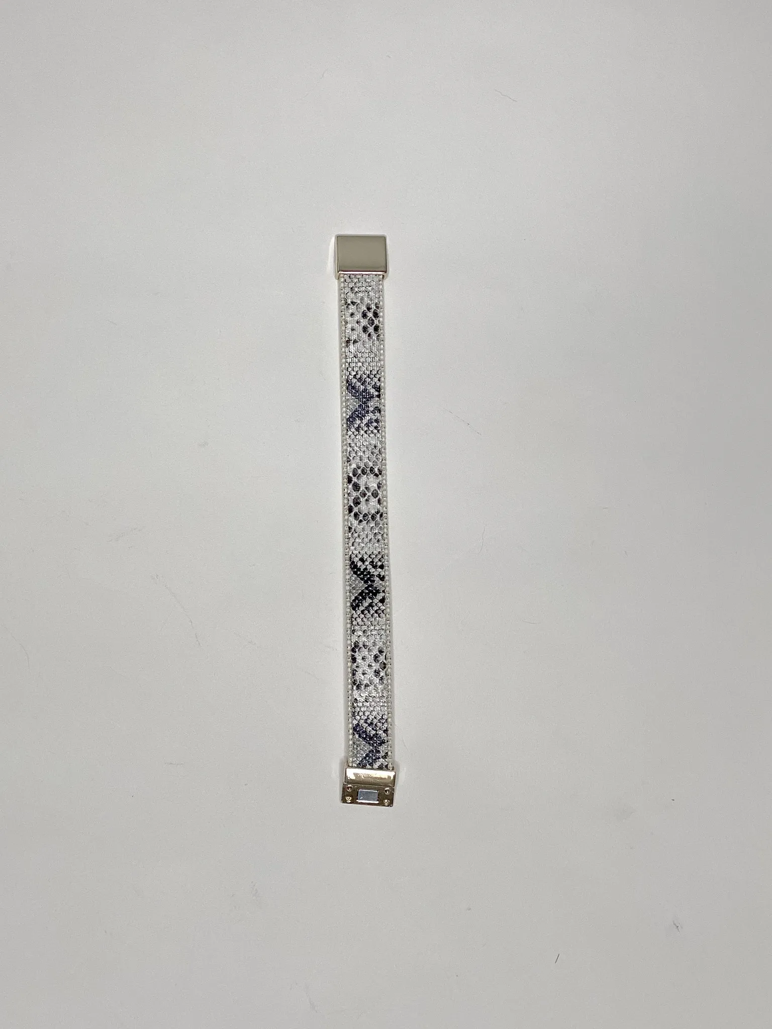 Python Faux Leather Cuff Bracelet