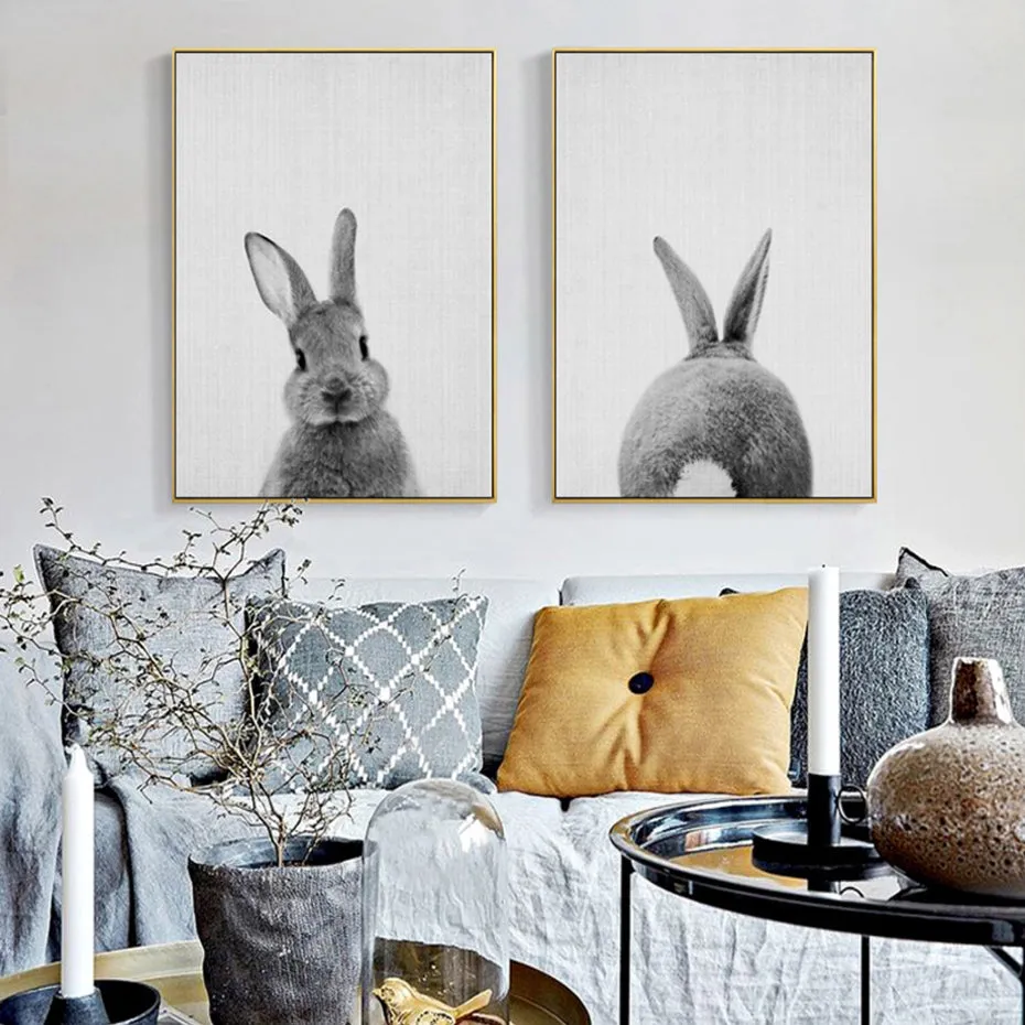 Rabbit Tail Bunny Wall Art