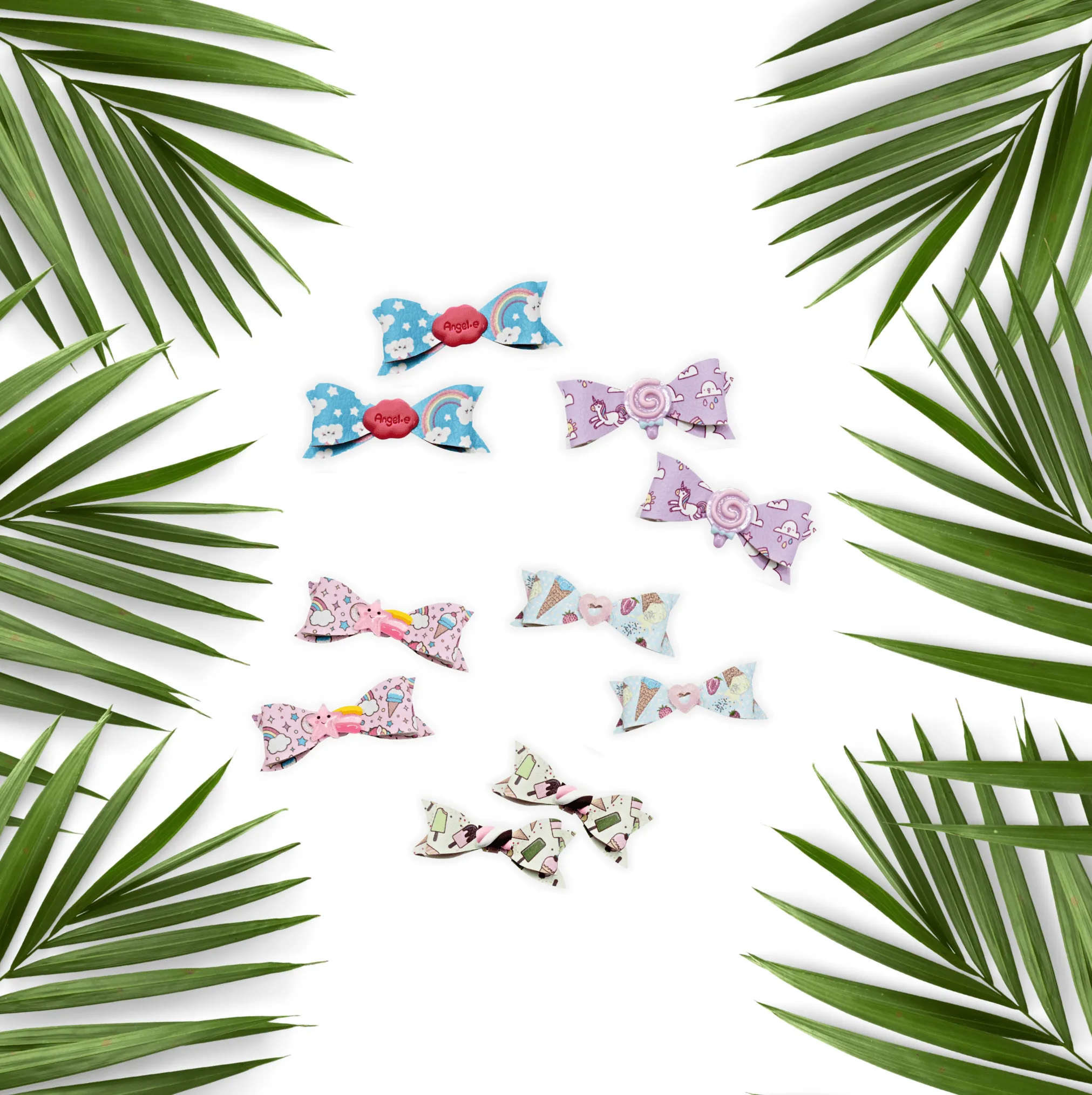 Rainbow Cloud Livi Hair Bows
