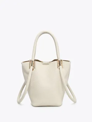 Raleigh Soft Bucket Bag- Off White