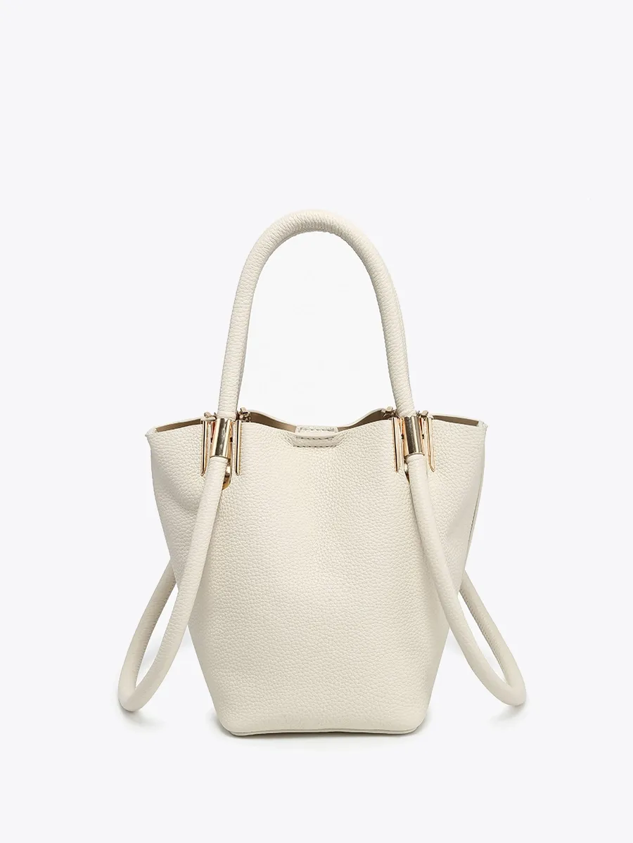 Raleigh Soft Bucket Bag- Off White