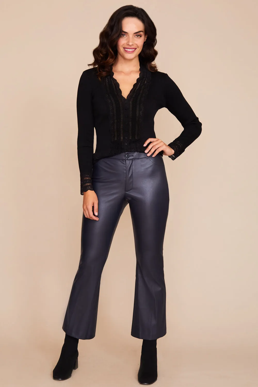 Raquel Pant - Faux Leather: FINAL SALE