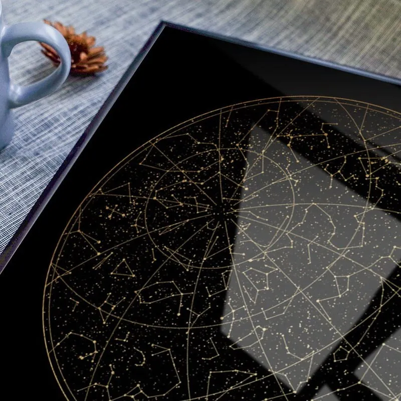 Real gold foil constellation Wall Art