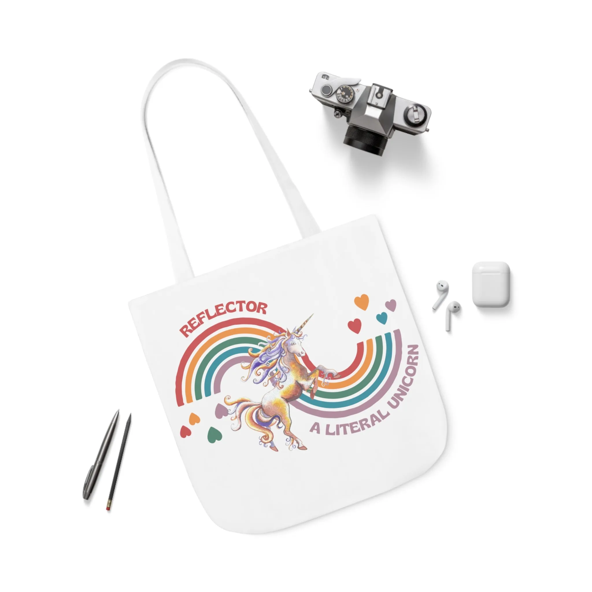Reflector Unicorn Canvas Tote Bag