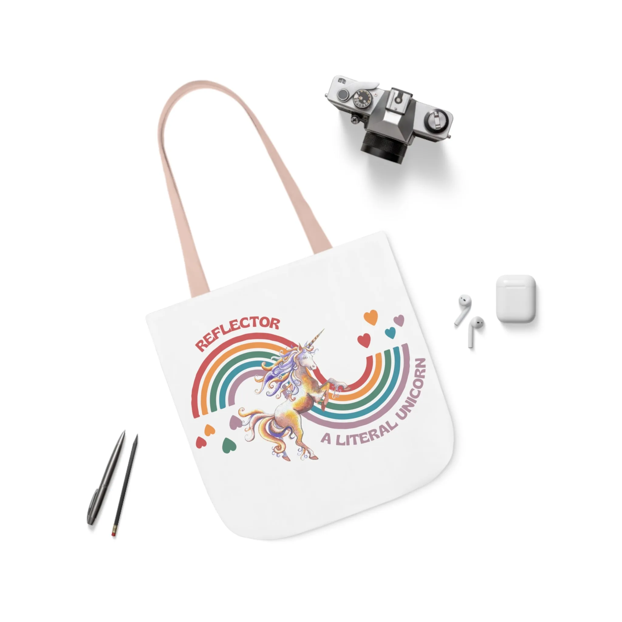 Reflector Unicorn Canvas Tote Bag