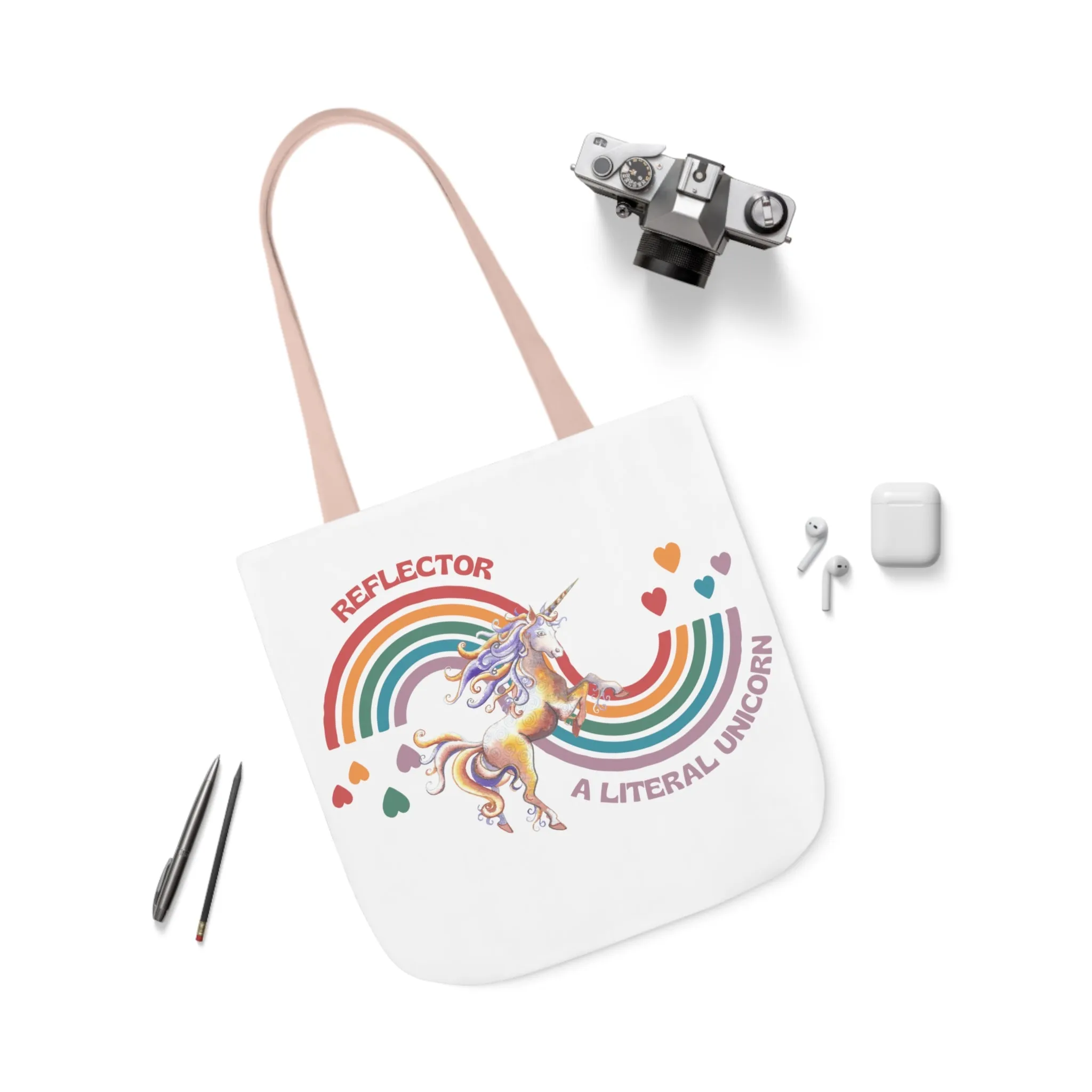 Reflector Unicorn Canvas Tote Bag