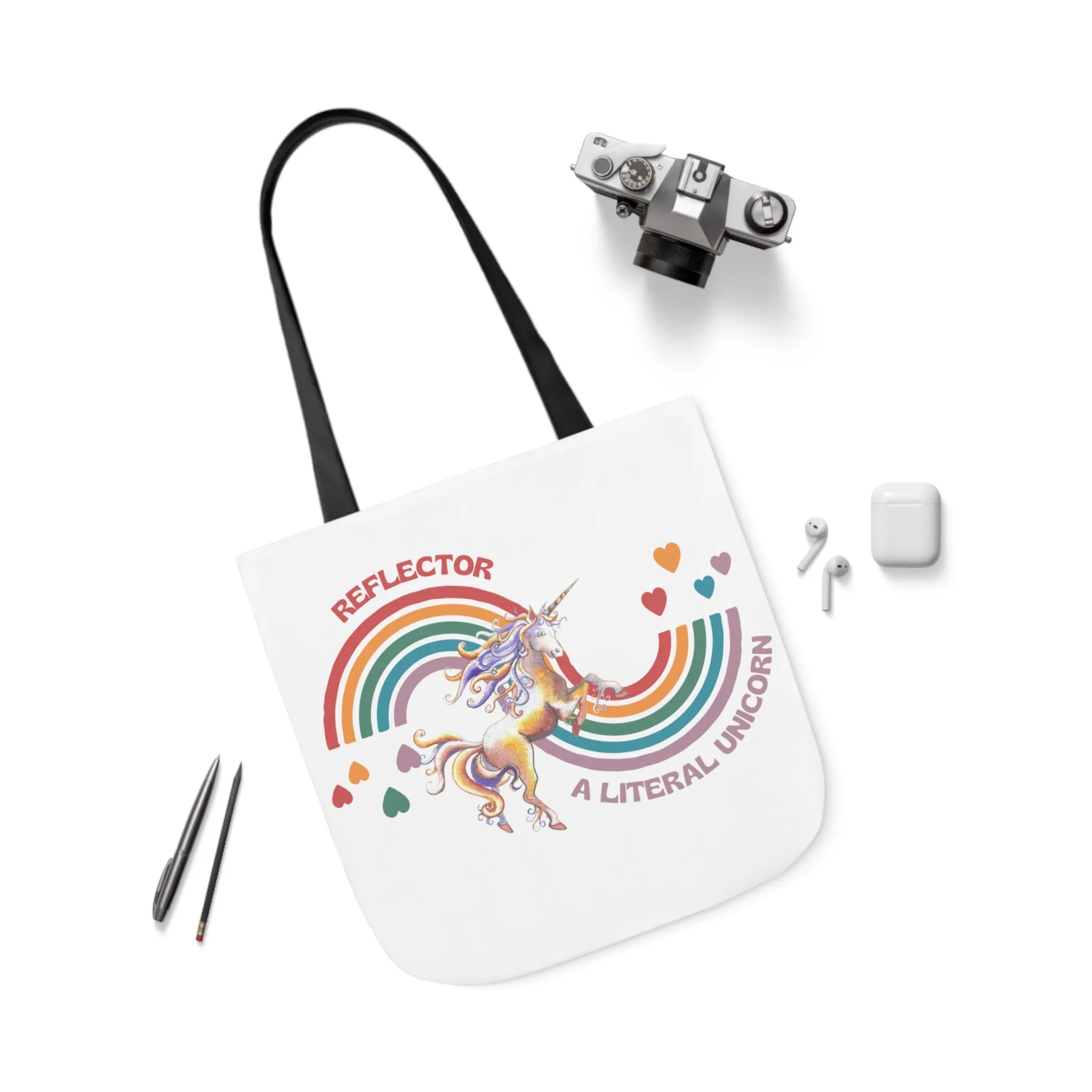 Reflector Unicorn Canvas Tote Bag