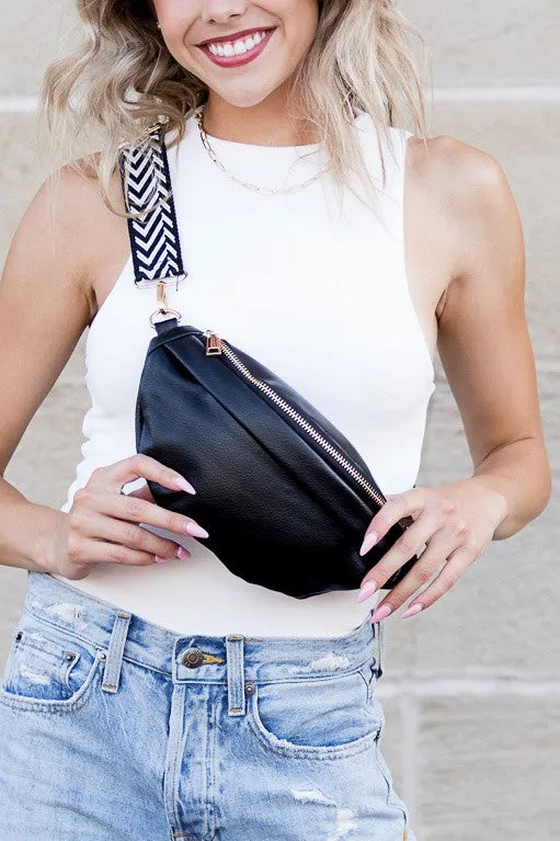 REMOVABLE FRINGE SLING BAG