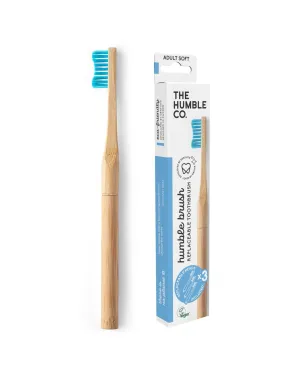 Replaceable Head Humble Brush Bamboo - Soft, Blue