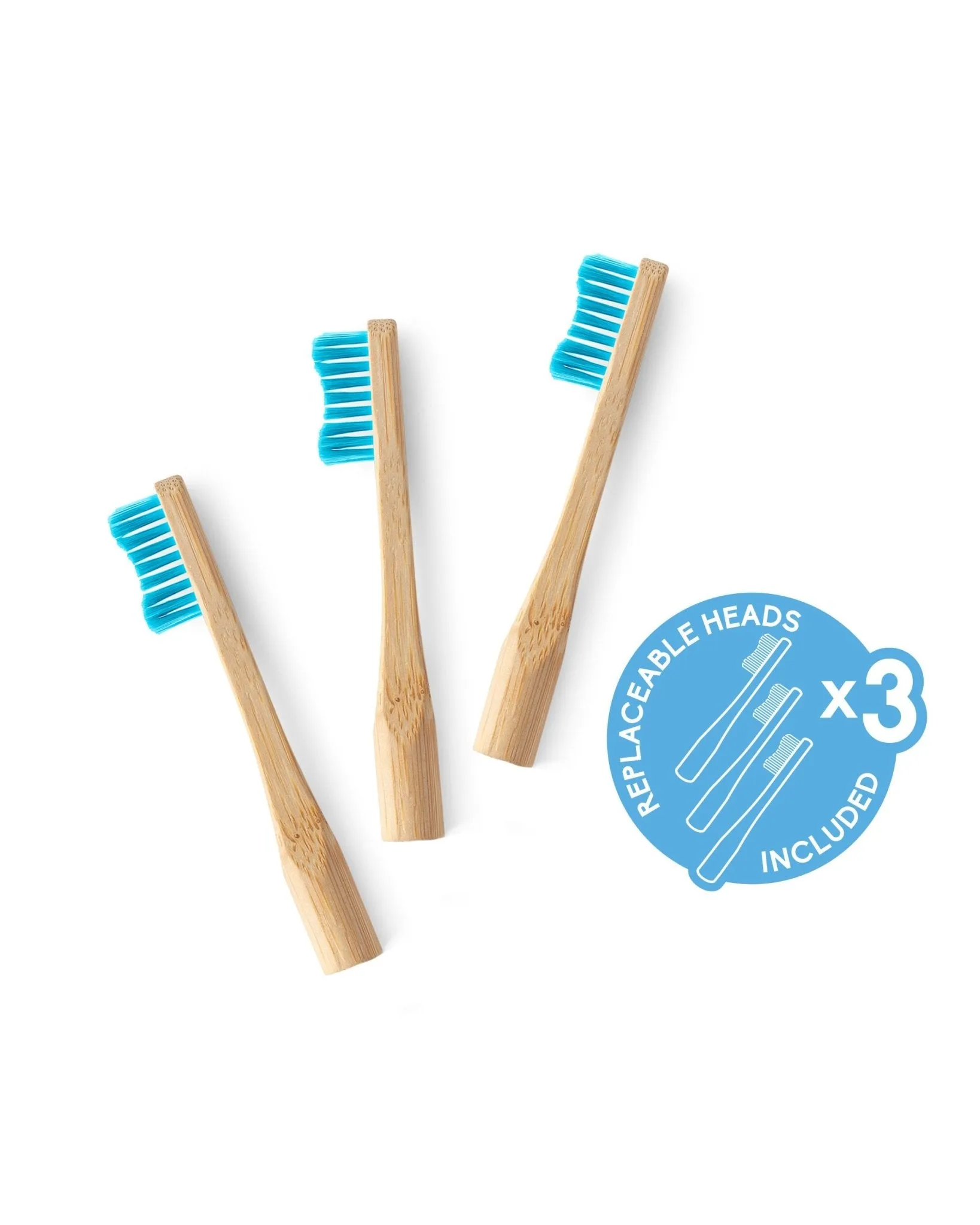 Replaceable Head Humble Brush Bamboo - Soft, Blue