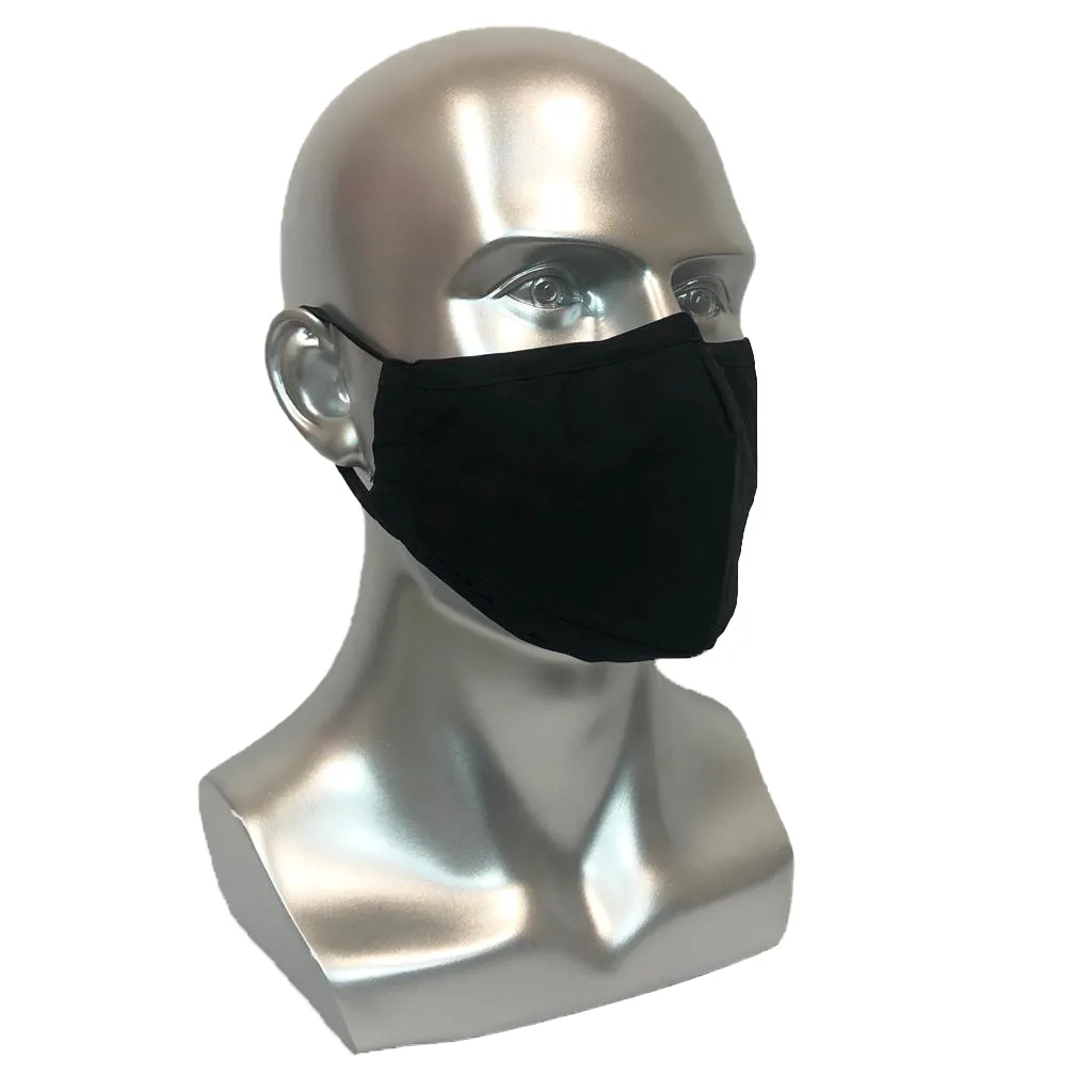 Reusable Adult Mask [ Black ] with filter pocket