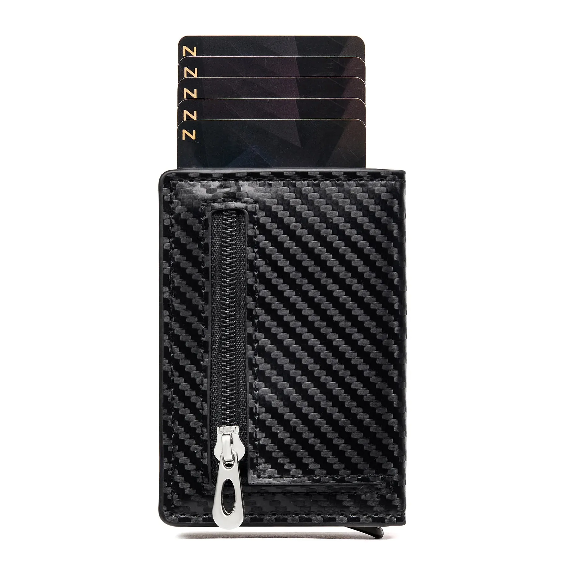 RFID PU Leather Wallet Men's Anti-Magnetic Organizer Purse