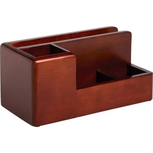 Rolodex Wood Tones Desktop Organizer