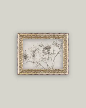 Rose Bush Framed Antique Art