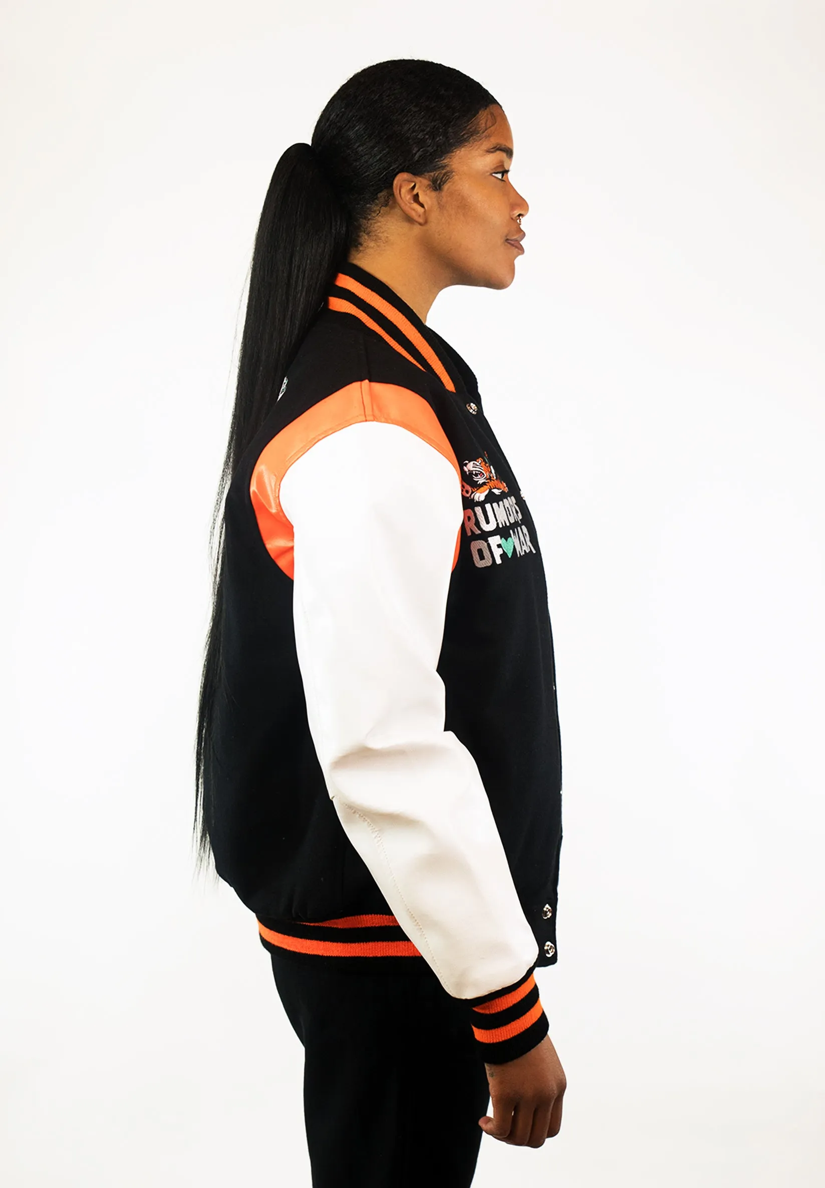 RUMORS OF WAR THINK RICH VARSITY JACKET