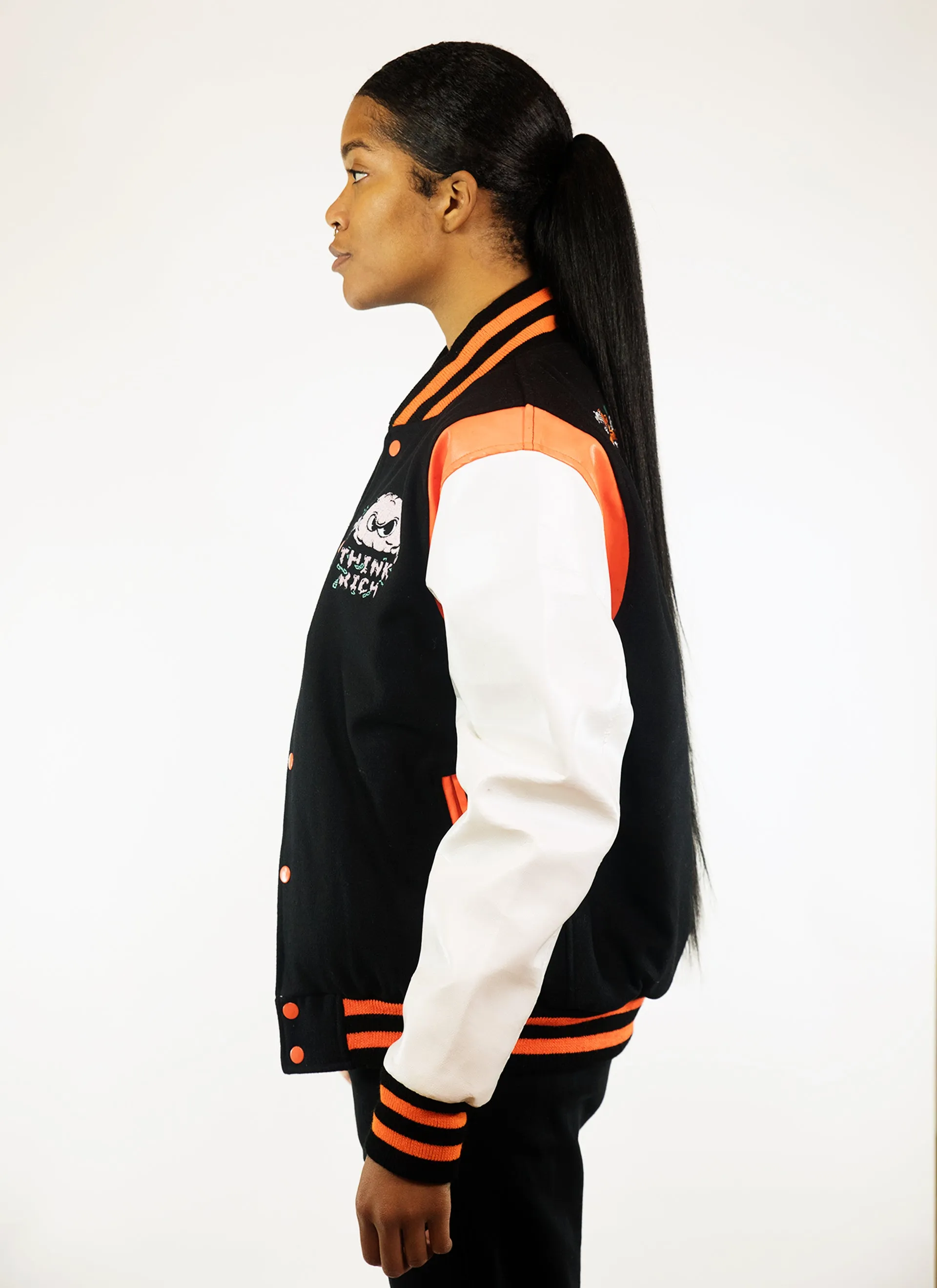 RUMORS OF WAR THINK RICH VARSITY JACKET