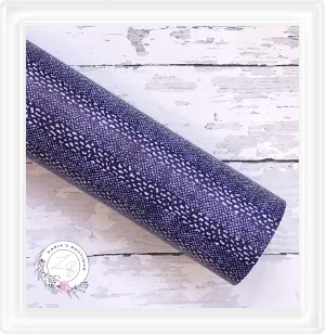 SALE ⋅ Dotty Denim ⋅ Textured Vegan Faux Leather