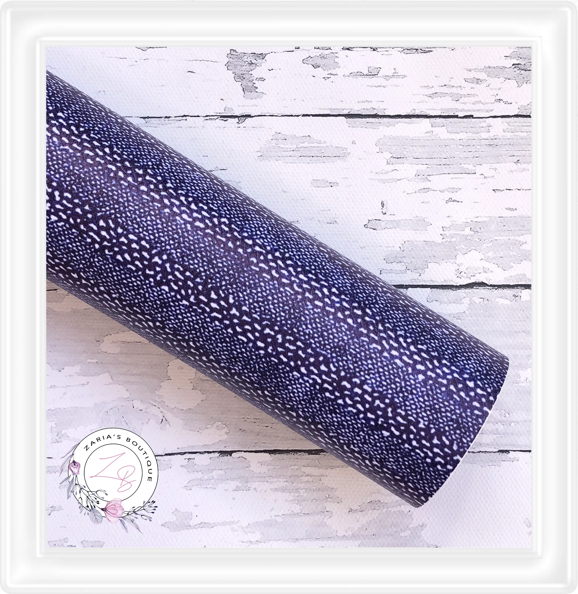 SALE ⋅ Dotty Denim ⋅ Textured Vegan Faux Leather